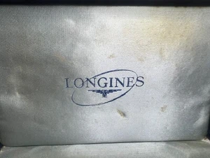 LONGINES Box Armbanduhr Schatulle Etui Hülle Leder Vintage 1950 - Picture 1 of 10