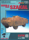 Kartonmodell Amphibienfahrzeug BRDM-2 M96iK Szakal 1:25 GPM