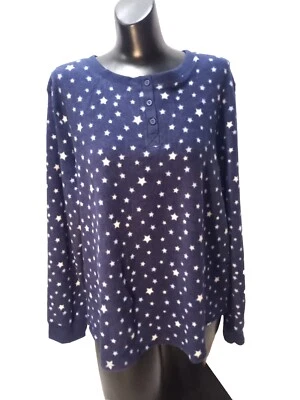 Camisa para dormir grande Croft & Barrow Stars suave nueva con etiquetas Foto 1 de 4