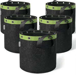 POTLAB® 5 Gallonen Low Stress Training Grow Bags (5 Stück), 5 Gallonen Stoff Grow Bags, - Bild 1 von 12
