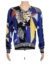 Suéter de lana Versace con estampado antiguo talla 50 - L como se ve en Stephen - Imagen 1 de 8