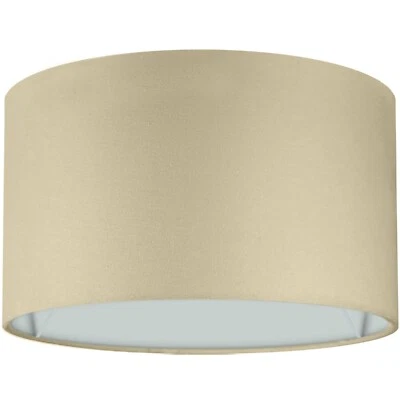 Premium Lampenschirm Stehlampe Hängeleuchte Tischleuchte Beige Stoff E14/E27 - Bild 1 von 4