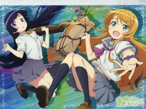 pencil board Shitajiki Oreimo ore no imouto anime Kousaka Kirino Kuroneko Ruri - Picture 1 of 2