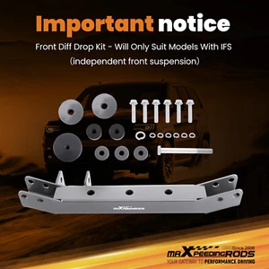 Lowering Front Diff Drop Kit for Toyota Landcruiser 100 Series HDJ100R UZJ100R - Picture 1 of 11
