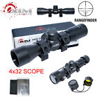 AIM SPORTS 4X32 Compact .223 .308 Scope /w Rings Rangefinder Reticle