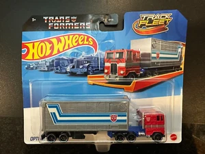 2024 Hot Wheels Track Fleet Transformers Optimus Prime Truck Hauler - Picture 1 of 3