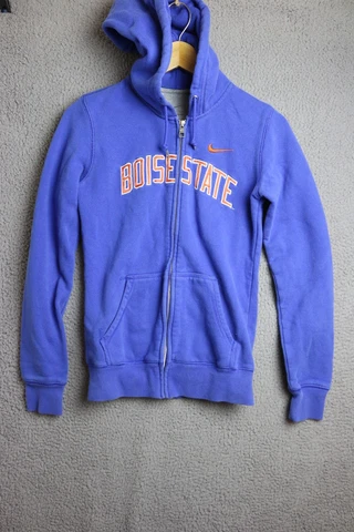 Nike Boise State Broncos Blue Hoodie Sweatshirt Men's Size Small Cover