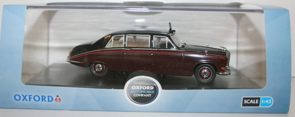 OXFORD 1/43 DS004 CLARET / BLACK QUEEN MOTHER DAIMLER DS420 - Photo 1/4