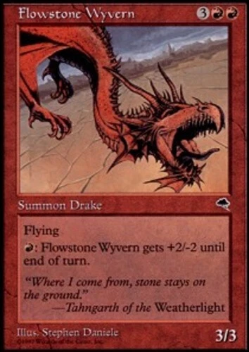 Flowstone Wyvern ~ Moderately Played Tempest MTG Magic UltimateMTG Red Card - Image 1 of 1