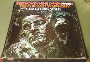 Beethoven Nine Symphonies. Chicago Symphony & Georg Solti. 9 LP Record Box Set - Picture 1 of 3