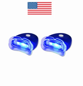 2 NUEVAS Luz Acelerador Blanqueador Dientes Manos Libres LED Plasma Azul con Baterías - Imagen 1 de 1