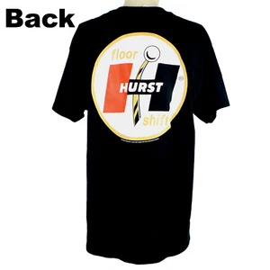 HURST 60`s Floor Shift Knob Logo Hot Rod Classic Muscle US Car T- Shirt Schwarz - Picture 1 of 2