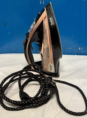 Tefal Ultimate Pure Fv9845 Steam Iron in Black and Rose Gold- Repair Or Spares - Image 1 of 4