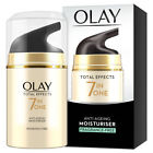 OLAY TOTAL EFFECTS 7 IN ONE 1 ANTI-AGEING MOISTURISER FRAGRANCE-FREE 50ml NEW