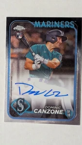 2024 Topps Chrome - Rookie Autographs Dominic Canzone #RA-DC (AU, RC) - Bild 1 von 4
