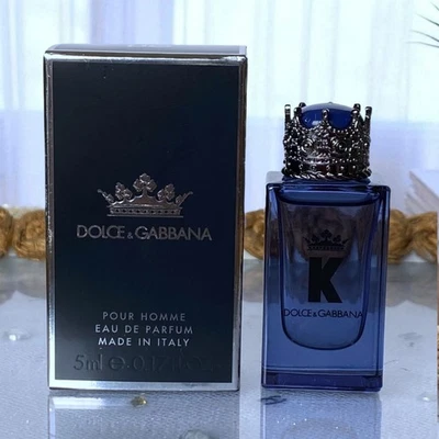 K by Dolce & Gabbana Eau de Parfum 5 ml/0,17 fl oz Mini Daber Splash para hombre - Nuevo en caja Foto 1 de 4