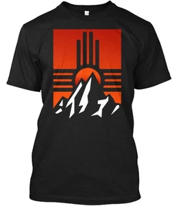 Abstract Zia Sunset Mountain Funny Shir T-Shirt Made in the USA Size S to 5XL - Picture 1 of 5