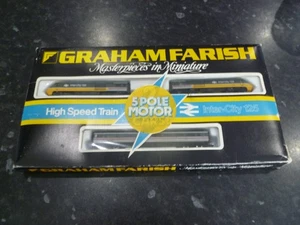 Graham Farish 8126 N Gauge HST 3 Car Inter-City Set - Boxed - Runs - Picture 1 of 5