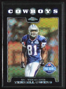 2008 Topps Chrome TERRELL OWENS Xfractor Card #TC137 Dallas Cowboys - Picture 1 of 2
