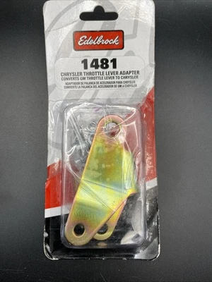 EdelBrock 1481 Throttle Lever Adapter Kit Chrysler Performer Series Carb Open - Image 1 of 2