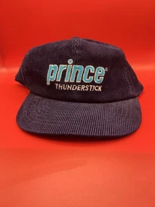 Vintage Prince Tennis Snapback Hat corduroy hat RARE - Picture 1 of 5