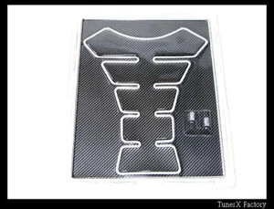 PROTECTOR ALMOHADILLA TANQUE GAS BLINDAJE COLUMNA VERTEBRAL COMBUSTIBLE CARBONO MOTOCICLETA BICICLETA DE CALLE PROTECCIÓN - Imagen 1 de 1