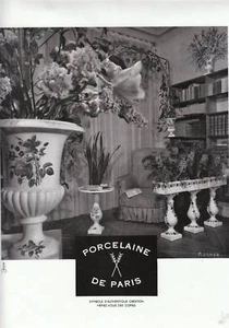 Publicité ancienne porcelaine de Paris 1961 issue de magazine - Picture 1 of 1