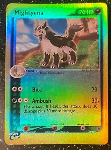 Pokemon TCG - Mightyena 42/109 - EX Ruby & Sapphire (2003) Reverse holo - LP - Picture 1 of 8