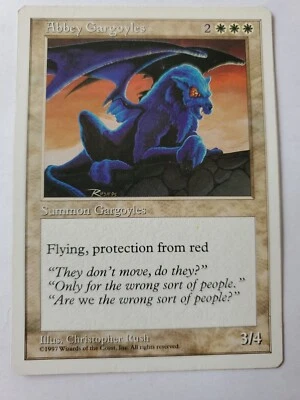 MTG Magic The Gathering Card Abbey Gargoyles Summon Gargoyles White  - Image 1 of 2