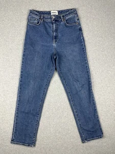 Riders By Lee Hi Mom Women's Denim Jeans Size 12 W30" Blue Stretch High Rise - Picture 1 of 15