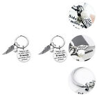  2 Pcs Good Sister Keychain Stainless Steel and Keychains Label