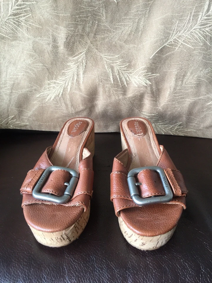 Fossil Sandal With Wedge Heels Size 6 - Image 1 of 1