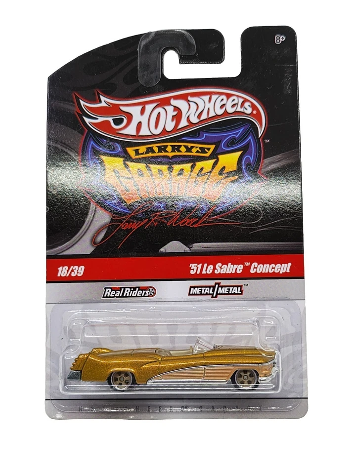 '51 Le Sabre Concept🔥 Hot Wheels Larry's Garage™ Real Riders Metal/Metal 18/39 Foto 1 de 4