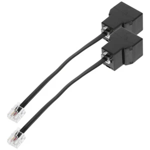 2 Pcs Telephone Line Adaptor Splitter for Landline Jack - Zdjęcie 1 z 12