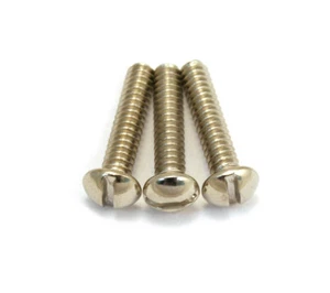 001-8376-000 (3) Genuine Fender® Slotted '52 Tele® Bridge Pickup Mounting Screws - Picture 1 of 1