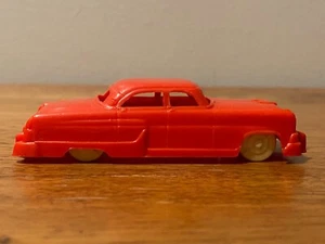 Plasticville 1950's Red Plastic Car with white wheels, Plasticville Original - Picture 1 of 14
