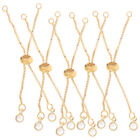 5 Pcs Jewelry Extender Chain Gold Necklace Extenders Bracelet Clasp
