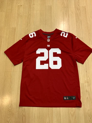 Saquon Barkley #26 New York Giants NFL Red Jersey XL Youth Nike On Field Men's Cover