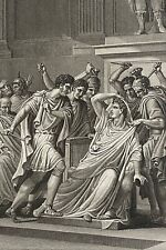 Assassination Of Jules César Per Brutus Conspiracy Of Senators Rome 1806 Italia