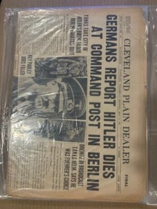 Hitler DEAD 1945 WWII  news  original  complete - Picture 1 of 1