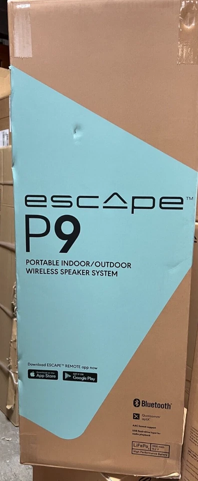 Altavoz inalámbrico portátil de alta fidelidad resistente a la intemperie Escape P9 Foto 1 de 1