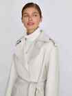 Women Real Genuine Leather White Festive Wear leather Coat Slim Fit Stylish Coat