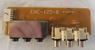 JVC RX-817VTN Stereo Receiver REAR OUT & AV COMPU LINK BOARD - Image 1 of 3