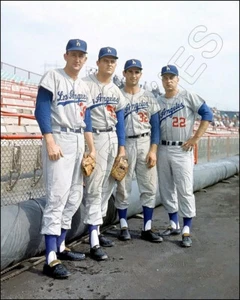 1959 Dodgers Photo 8X10 Koufax Drysdale Podres Craig Los Angeles FREE Shipping - Picture 1 of 4