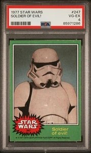 1977 Star Wars #247 Soldier of evil! Trading Card PSA 4 VG-EX - Picture 1 of 2