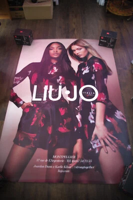 LIU JO KARLIE KLOSS Large French Vintage Advertising Fashion Poster Original - image 1 of 4