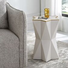 NEW CAPELLA MODERN STAR SHAPED 22" ACCENT END TABLE UTTERMOST 25200