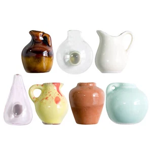 Mini Vase Magnets, Simulated 3D Ceramic Vase Magnets Set For Refrigerator - Picture 1 of 8