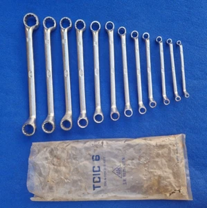 Original Rumänischer RINGSCHLÜSSEL-SATZ gekröpft "NEU" und unbenutzt DDR! - Picture 1 of 10