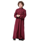 Child Boys Abaya Saudi Thobe Robes Islam Muslim Jubba Dress Arabic Long Kaftan